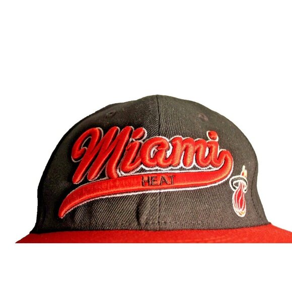 Miami Heat Mitchell Ness Snapback Hat Cap Black NBA Basketball Adjustable HWC - Picture 3 of 6